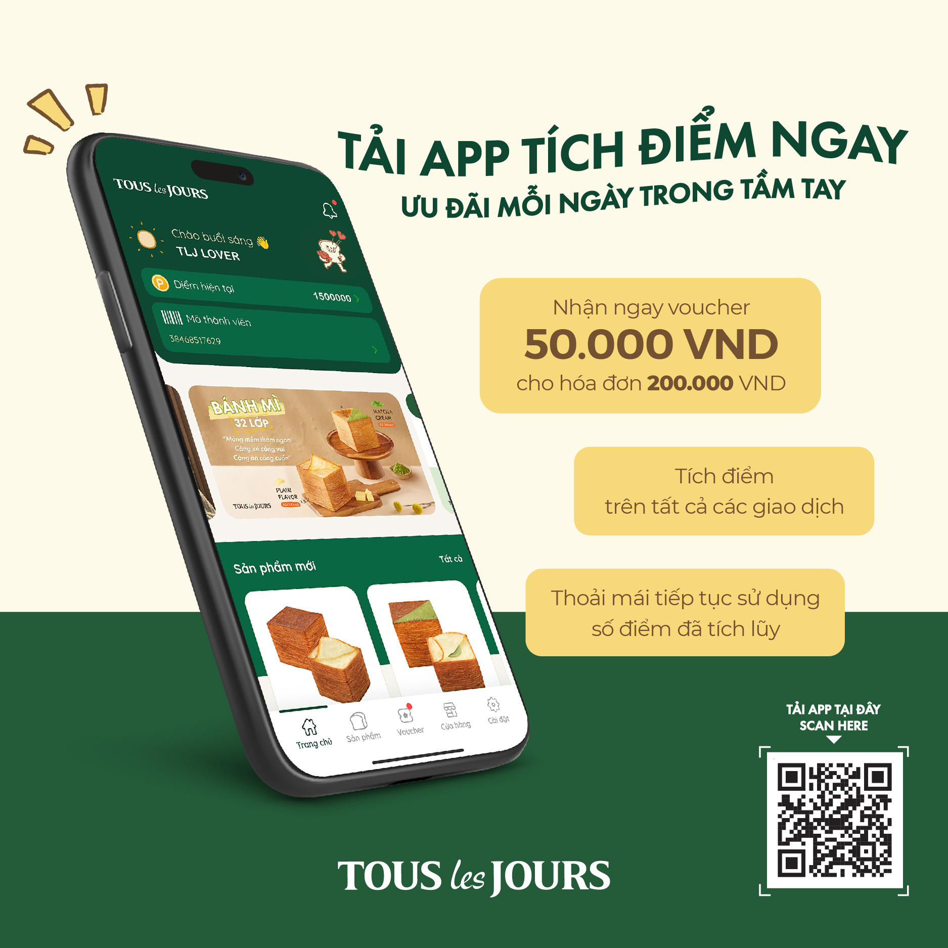 TOUS les JOURS Launches Dedicated Membership App in Vietnam to Strengthen Customer Loyalty